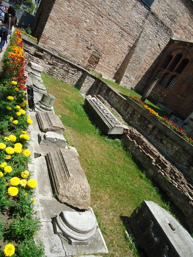 Remanants of the second church Hagia Sophia.