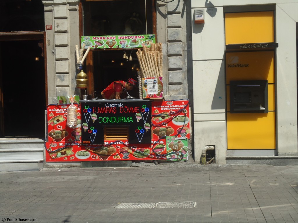 Turkish Ice Cream Istiklal Avenue