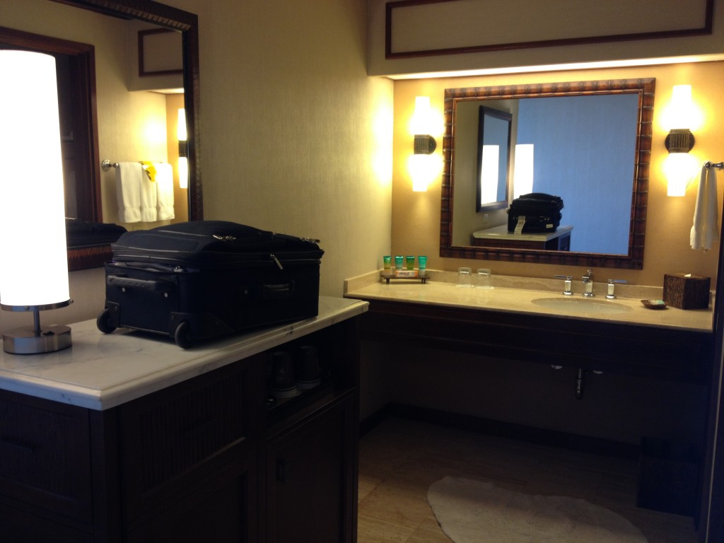 Hyatt Regency Maui Deluxe Oceanview room bathroom