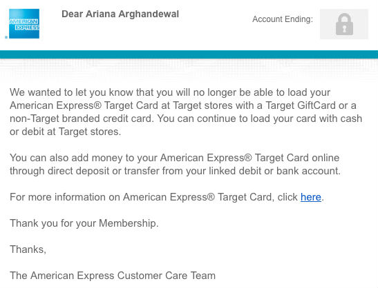 Amex Target Redbird