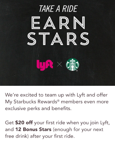 Starbucks Lyft Deal 3