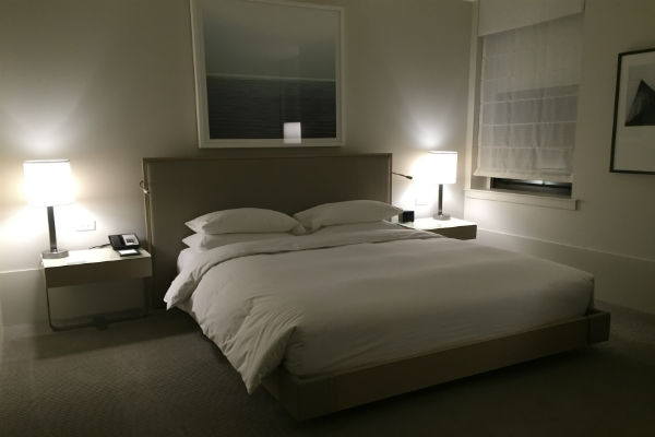 Queen bed at Hyatt Centric The Loop Chicago