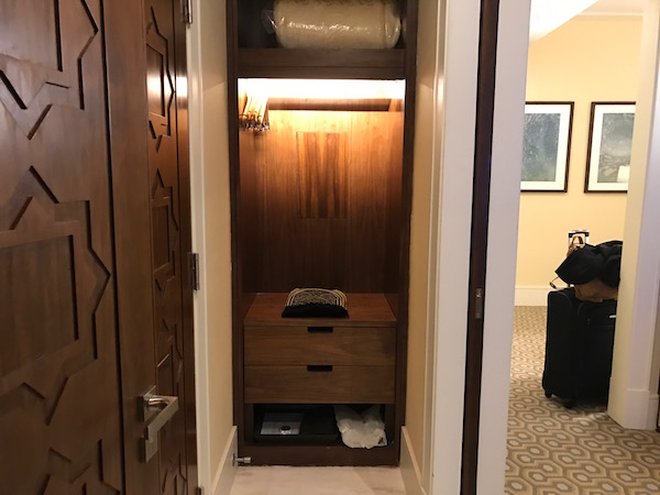 Conrad Makkah Hotel Review Haram View Suite Closet