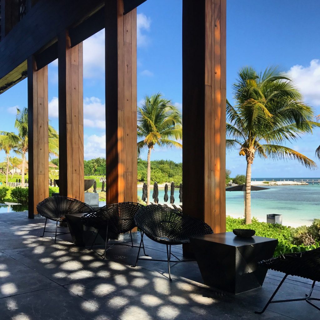 Nizuc Resort Cancun Restaurant outdoor seating by the beach