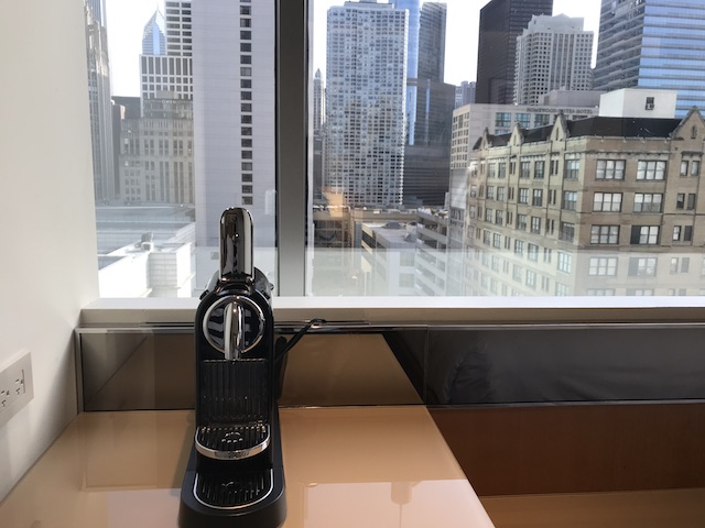 Review Conrad Chicago Superior Room Nespresso Machine