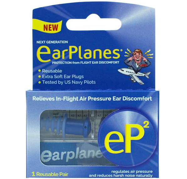 EarPlanes are earplugs for flying that can help cure airplane ear and other ear discomforts