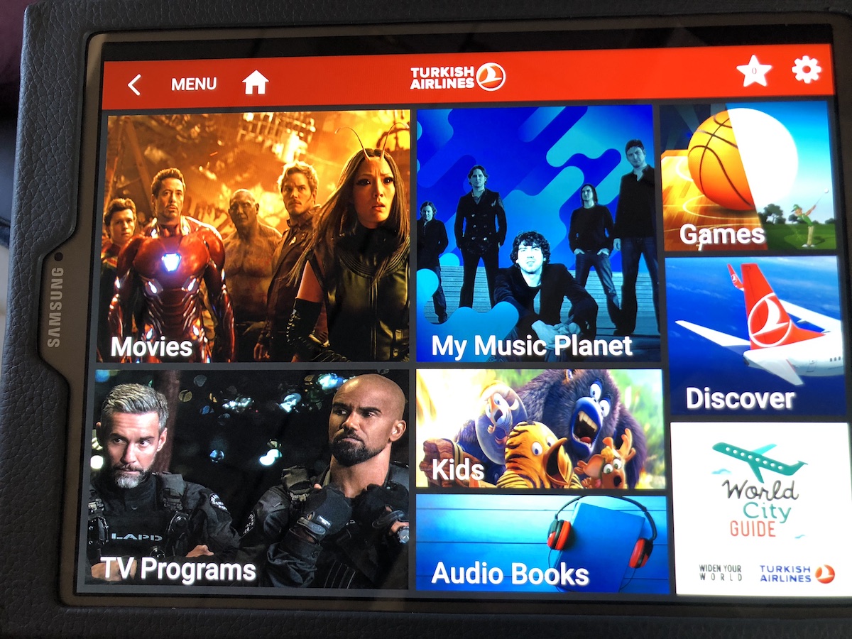 Turkish Airlines Business Class Review IFE tablet