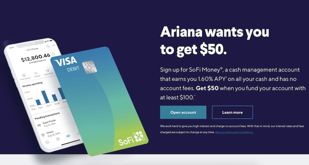 SoFi  referral bonus