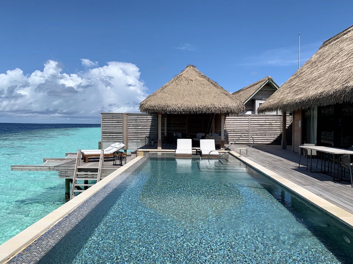 Waldorf Astoria Maldives water villa pool