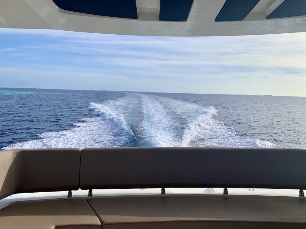 Waldorf Astoria Maldives yacht deck views