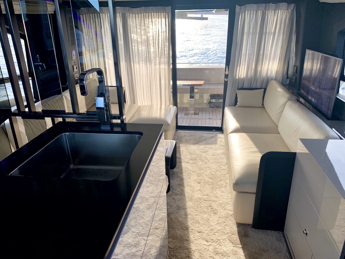 Waldorf Maldives yacht interior