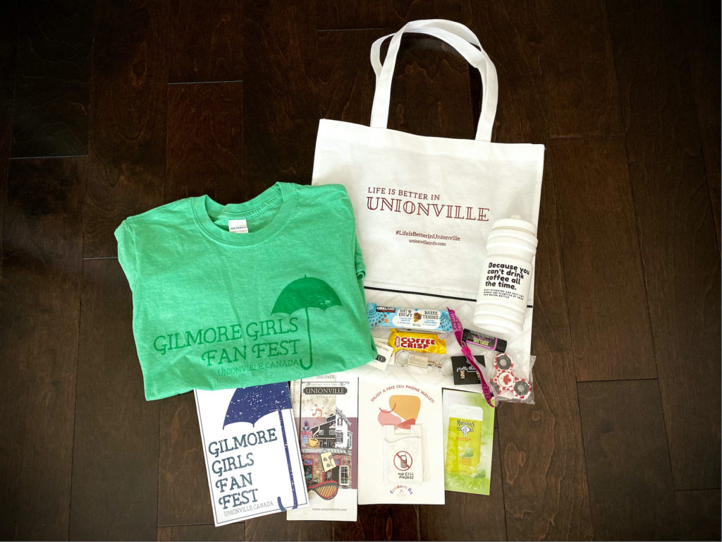 Gilmore Girls Fan Fest goodie bags