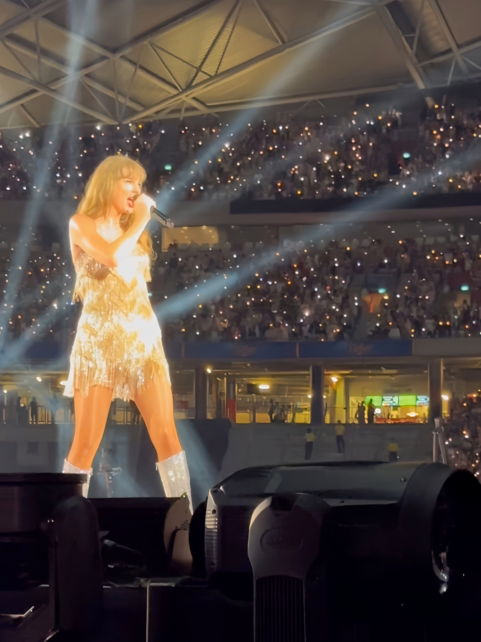 Taylor Swift performing Love Story at Eras Tour Singapore