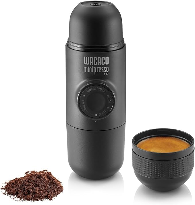 WACACO Minipresso GR portable espresso machine makes a great gift for travelers