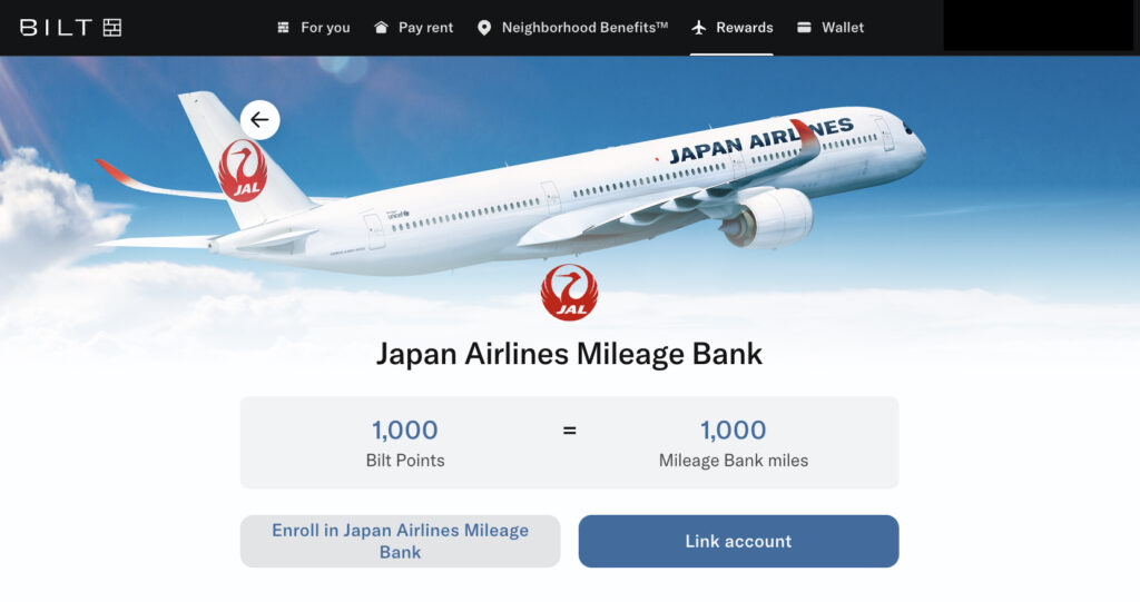 Bilt adds JAL Mileage Bank as a transfer partner